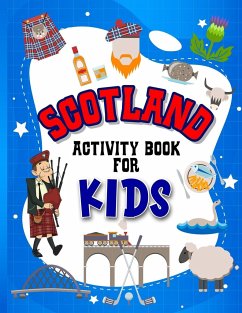 Scotland Activity Book for Kids - Jones, Hackney And