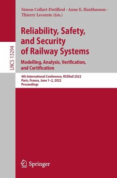 Reliability, Safety, and Security of Railway Systems. Modelling, Analysis, Verification, and Certification (eBook, PDF)