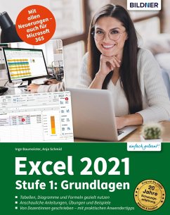 Excel 2021 - Stufe 1 (eBook, PDF) - Baumeister, Inge; Schmid, Anja