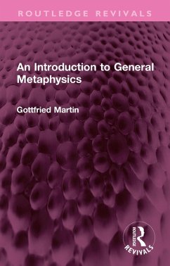 Cover An Introduction to General Metaphysics (eBook, ePUB)