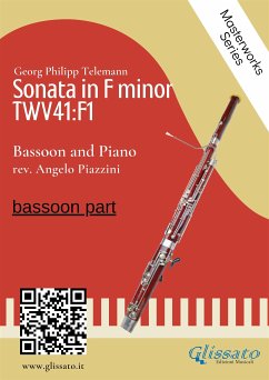 (bassoon part) Sonata in F minor - Bassoon and Piano (fixed-layout eBook, ePUB) - Philipp Telemann, Georg; Piazzini, Angelo