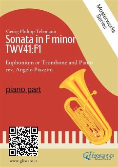 (piano part) Sonata in F minor - Euphonium or Trombone and Piano (fixed-layout eBook, ePUB) - Philipp Telemann, Georg; Piazzini, Angelo