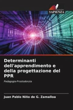 Cover Determinanti dell'apprendimento e della progettazione del PPR