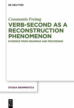 Cover Verb-second as a reconstruction phenomenon (eBook, ePUB)