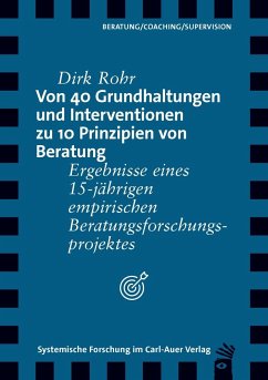 Von 40 Grundhaltungen und Interventionen zu 10 Prinzipien von Beratung - Rohr, Dirk