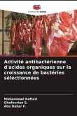 Activité antibactérienne d'acides organiques sur la croissance de bactéries sélectionnées