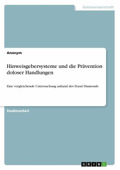 Hinweisgebersysteme und die Prävention doloser Handlungen - Anonymous