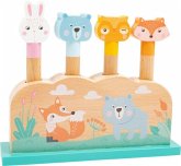 small foot 11474 - Steckspiel Pastell, Holz, 5-teilig