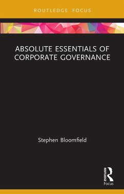 Absolute Essentials of Corporate Governance - Bloomfield, Stephen