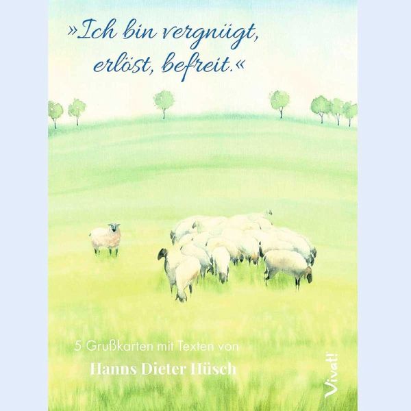 5er-Set Grußkarten in Box »Ich bin vergnügt, erlöst, befreit« mit Texten von Hanns Diester Hüsch 5er-Set Grußkarten in Box »Ich bin vergnügt, erlöst, befreit« mit Texten von Hanns Diester Hüsch