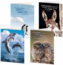 Cover 4er-Set Grußkarten »Tierische Weisheiten«