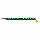 Kugelschreiber mit irischem Kleeblatt und irischem Segenswunsch »Möge das Leben gut zu dir sein«