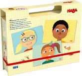 HABA 306545 - Magnetspiel-Box Lustige Gesichter, Puzzle, Lernspiel