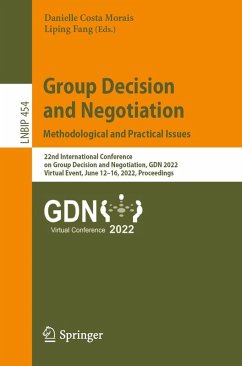Cover Group Decision and Negotiation: Methodological and Practical Issues (eBook, PDF)
