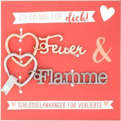 Anhänger-Set Schlüsselworte Feuer & Flamme