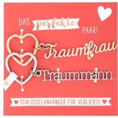Cover Anhänger-Set Schlüsselworte Traummann & Traumfrau