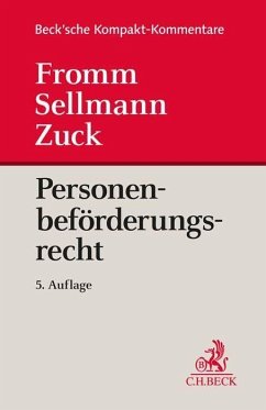 Personenbeförderungsrecht - Sellmann, Klaus-Albrecht;Zuck, Holger;Meyer, Karlheinz