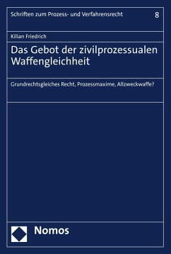 Cover Das Gebot der zivilprozessualen Waffengleichheit (eBook, PDF)
