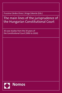 Cover The main lines of the jurisprudence of the Hungarian Constitutional Court (eBook, PDF)