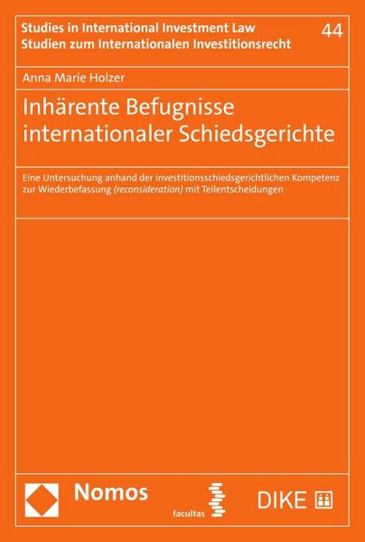 Inhärente Befugnisse internationaler Schiedsgerichte (eBook, PDF)