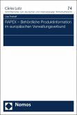 RAPEX - Behördliche Produktinformation im europäischen Verwaltungsverbund (eBook, PDF)