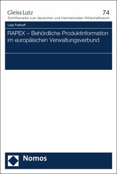 RAPEX - Behördliche Produktinformation im europäischen Verwaltungsverbund (eBook, PDF) - Freihoff, Lisa