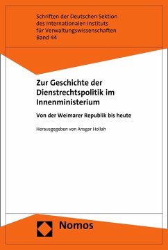 Zur Geschichte der Dienstrechtspolitik im Innenministerium (eBook, PDF)