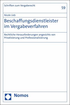 Beschaffungsdienstleister im Vergabeverfahren (eBook, PDF) - Lieb, Nicole