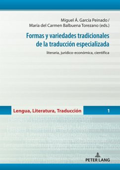 Cover Formas y variedades tradicionales de la traducción especializada