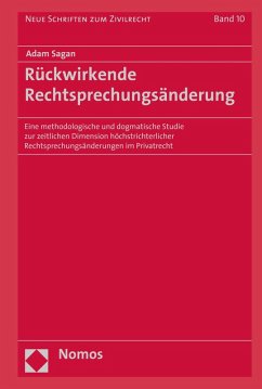 Rückwirkende Rechtsprechungsänderung (eBook, PDF) - Sagan, Adam