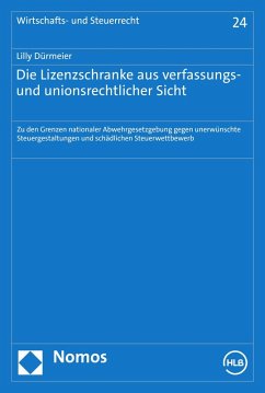 Cover Die Lizenzschranke aus verfassungs- und unionsrechtlicher Sicht (eBook, PDF)