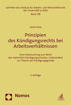 Prinzipien des Kündigungsrechts bei Arbeitsverhältnissen (eBook, PDF) - Preis, Ulrich