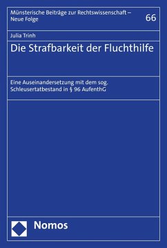 Cover Die Strafbarkeit der Fluchthilfe (eBook, PDF)