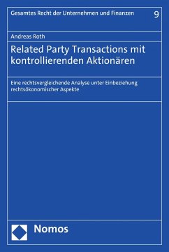 Related Party Transactions mit kontrollierenden Aktionären (eBook, PDF) - Roth, Andreas