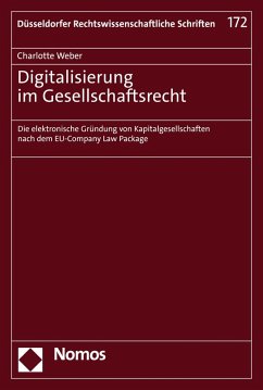 Digitalisierung im Gesellschaftsrecht (eBook, PDF) - Weber, Charlotte