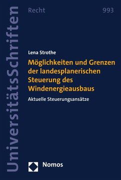 Cover Möglichkeiten und Grenzen der landesplanerischen Steuerung des Windenergieausbaus (eBook, PDF)