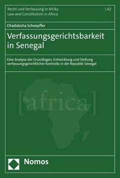 Verfassungsgerichtsbarkeit in Senegal (eBook, PDF) - Schoepffer, Chadidscha