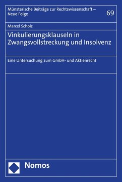 Vinkulierungsklauseln in Zwangsvollstreckung und Insolvenz (eBook, PDF) - Scholz, Marcel