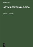 Acta Biotechnologica. Volume 7, Number 1