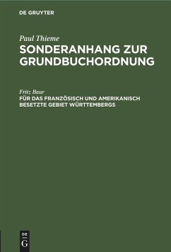 Für das französisch und amerikanisch besetzte Gebiet Württembergs - Baur, Fritz