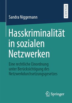 Hasskriminalität in sozialen Netzwerken (eBook, PDF) - Niggemann, Sandra