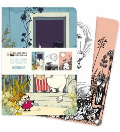 Dreier Set Mittelformat-Notizbücher: Tove Jansson, Die Mumins - Flame Tree Publishing