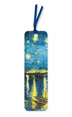10er-Verpackungseinheit Lesezeichen: Vincent van Gogh, Sternennacht über der Rhone - Flame Tree Publishing