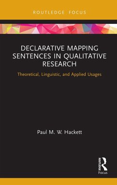 Declarative Mapping Sentences in Qualitative Research - Hackett, Paul M W