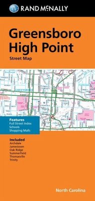 Rand McNally Folded Map: Greensboro, High Point Street Map - Rand Mcnally