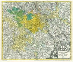 Historische Karte: Die MOSEL 1720 und das Erzbistum sowie Kurfürstentum Trier mit seinen Ämtern - Homann, Johann B.