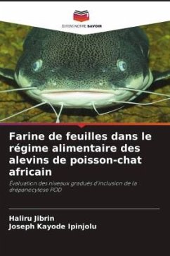 Farine de feuilles dans le régime alimentaire des alevins de poisson-chat africain - Jibrin, Haliru;Kayode Ipinjolu, Joseph