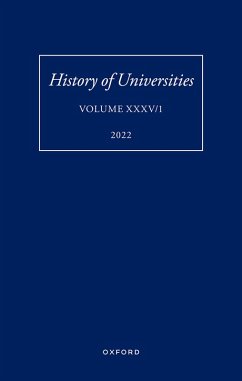 History of Universities XXXV / 1 (eBook, ePUB)