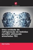 Uma unidade de refrigeração de bebidas portátil utilizando almofadas TEC