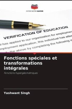 Fonctions spéciales et transformations intégrales - Singh, Yashwant